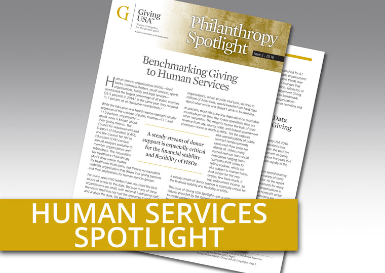 Giving USA Philanthropy Spotlight: Benchmarking Giving to Human Services
