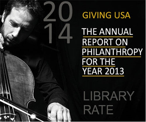 Library Rate for Giving USA 2014: The Annual Report on Philanthropy for the Year 2013